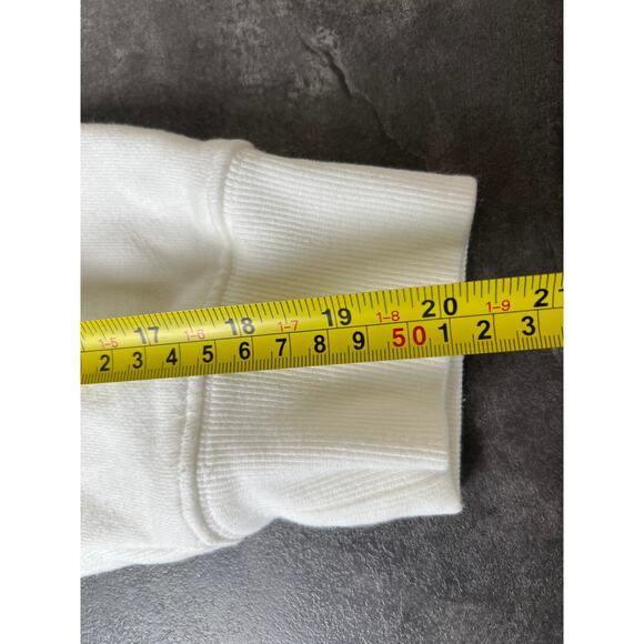 Aritzia TNA Sweatfleece Cozy XS Honey White Crewneck Pullover - Picture 6 of 6